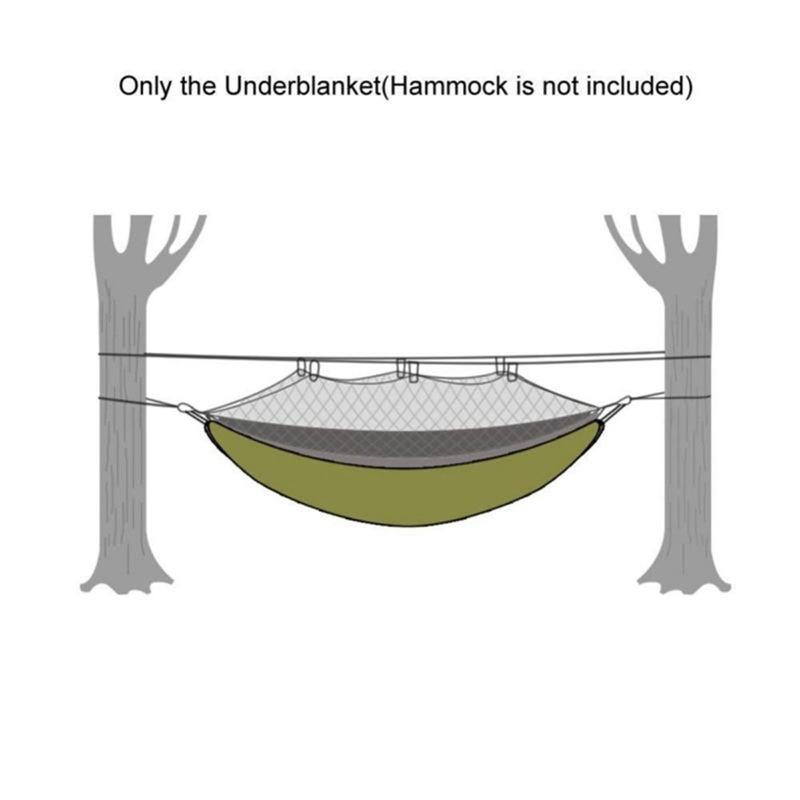 durable waterproof nylon outdoor camping hammock under | dropsona - neutral - size reference