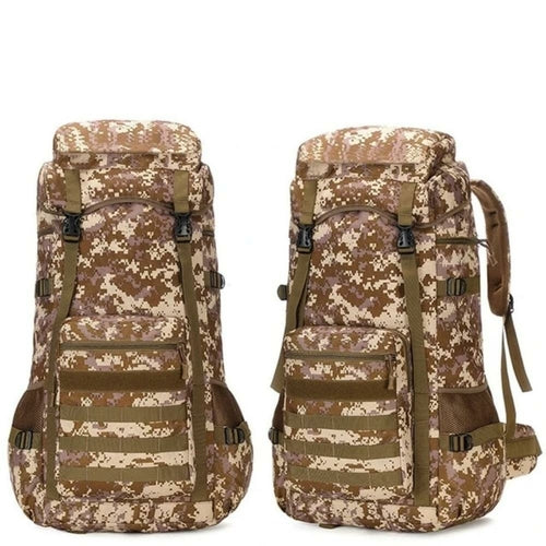 waterproof outdoor camping 70l military backpack – lar | dropsona - neutral - usage example