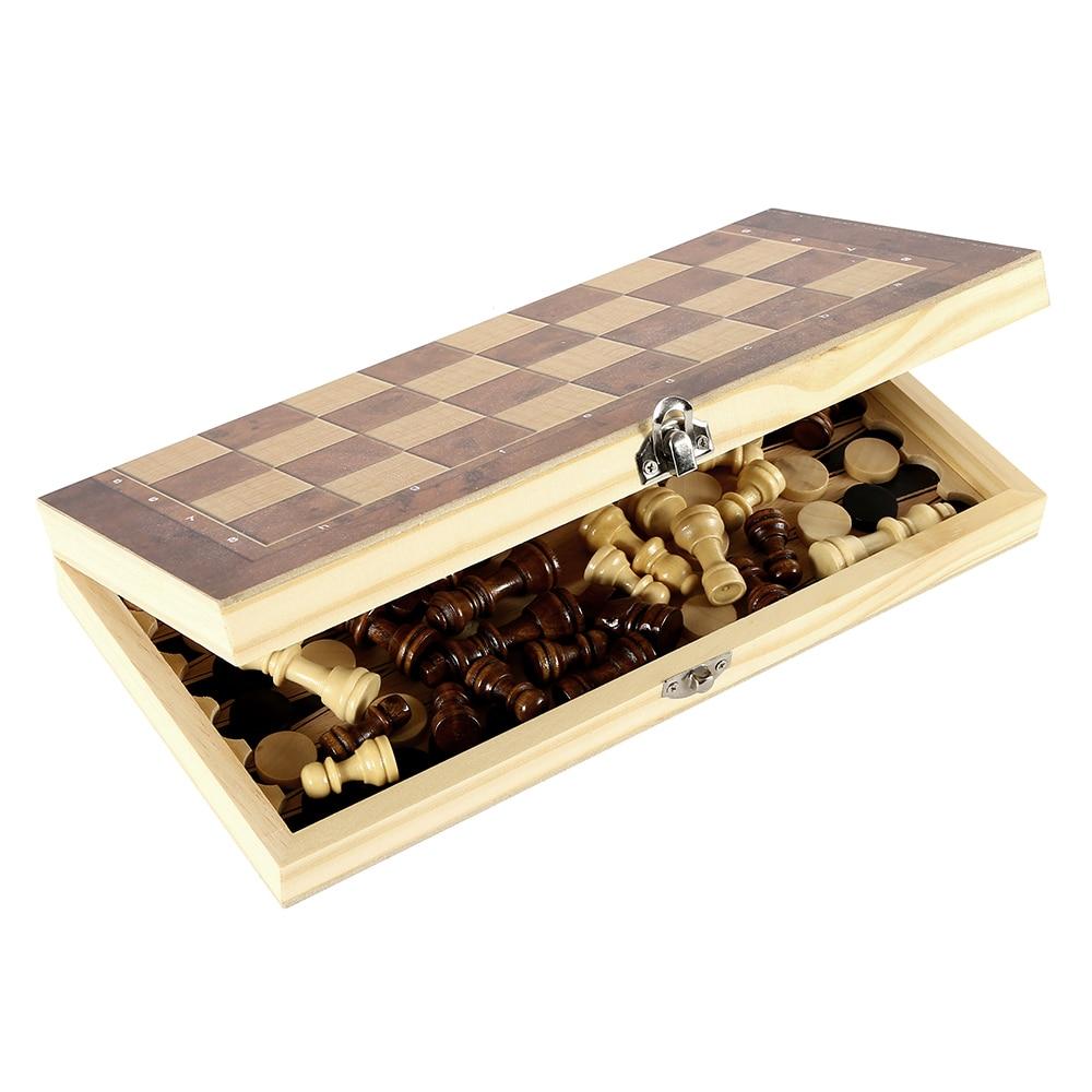 foldable wooden chess set board game – whether its a g | dropsona - neutral - material texture