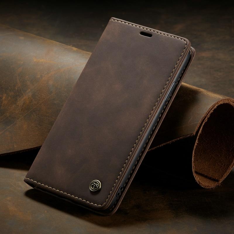 luxury magnetic flip wallet case for iphone 7, 8, x, 1 | dropsona - neutral - usage example