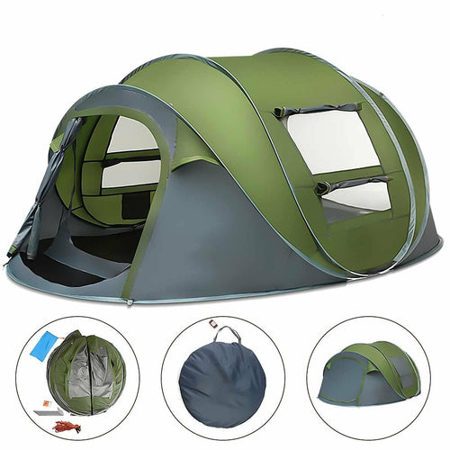 large capacity 4 to 5 persons automatic pop up camping | dropsona - neutral - size reference