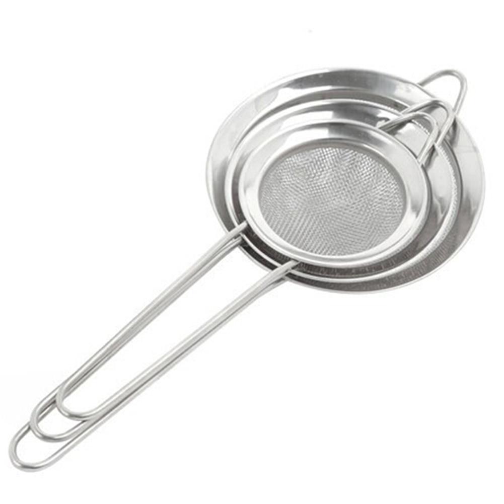 stainless steel 3 in 1 liquid colanders set – stainles | dropsona - neutral - front view