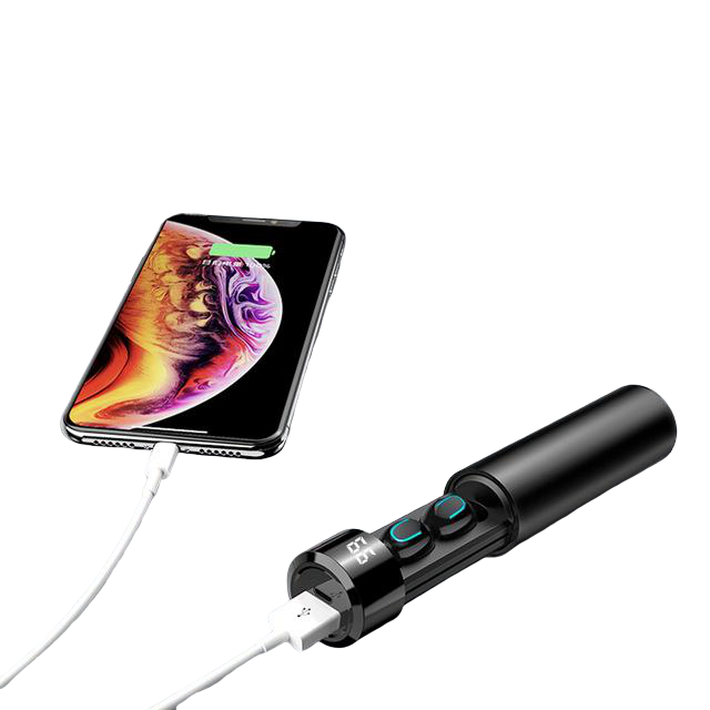 true twin 2 in 1 wireless headphones with phone charge | dropsona - neutral - front view
