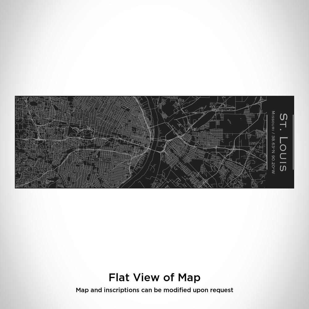 st. louis - missouri map insulated cup in matte black | dropsona - neutral - front view