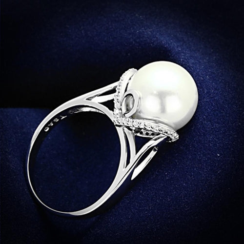 ts154 - rhodium 925 sterling silver ring with syntheti | dropsona - neutral - usage example