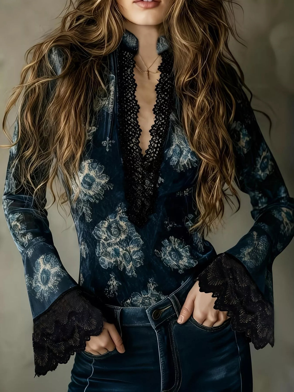Flat lay of six new Dropsona arrivals including a lace blouse, straw shoulder bag, rhinestone crossbody, and striped sweater vest