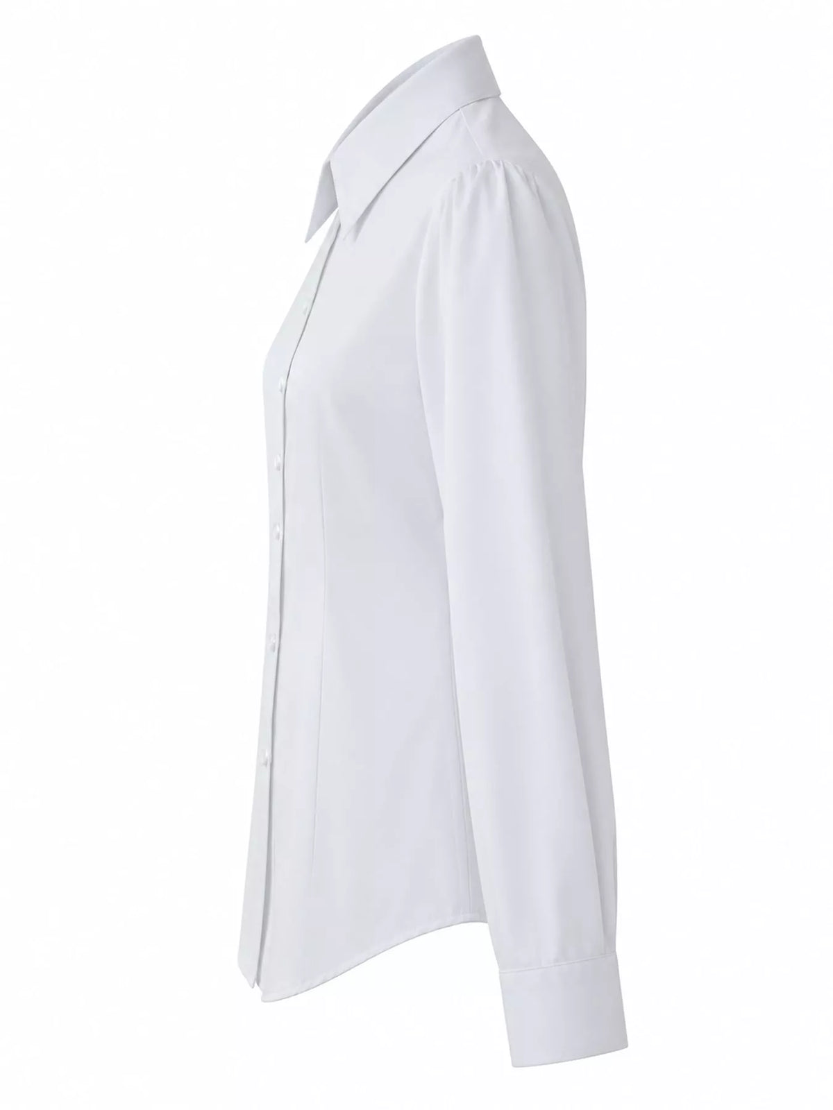full size classic slim-fit button-down shirt plus | dropsona - neutral - front view
