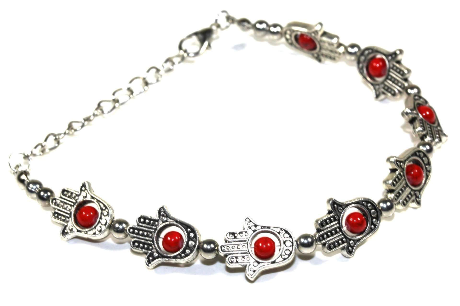 hamsa hands & vibrant bead bracelet – there is lots of | dropsona - neutral - everyday use