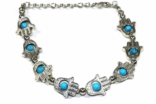 hamsa hands & vibrant bead bracelet – there is lots of | dropsona - neutral - front view