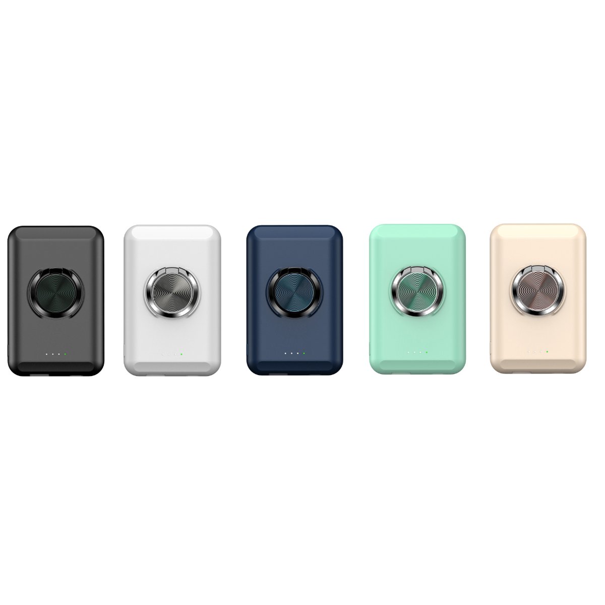 wireless magnetic charger and power bank for iphone 12 | dropsona - neutral - front view