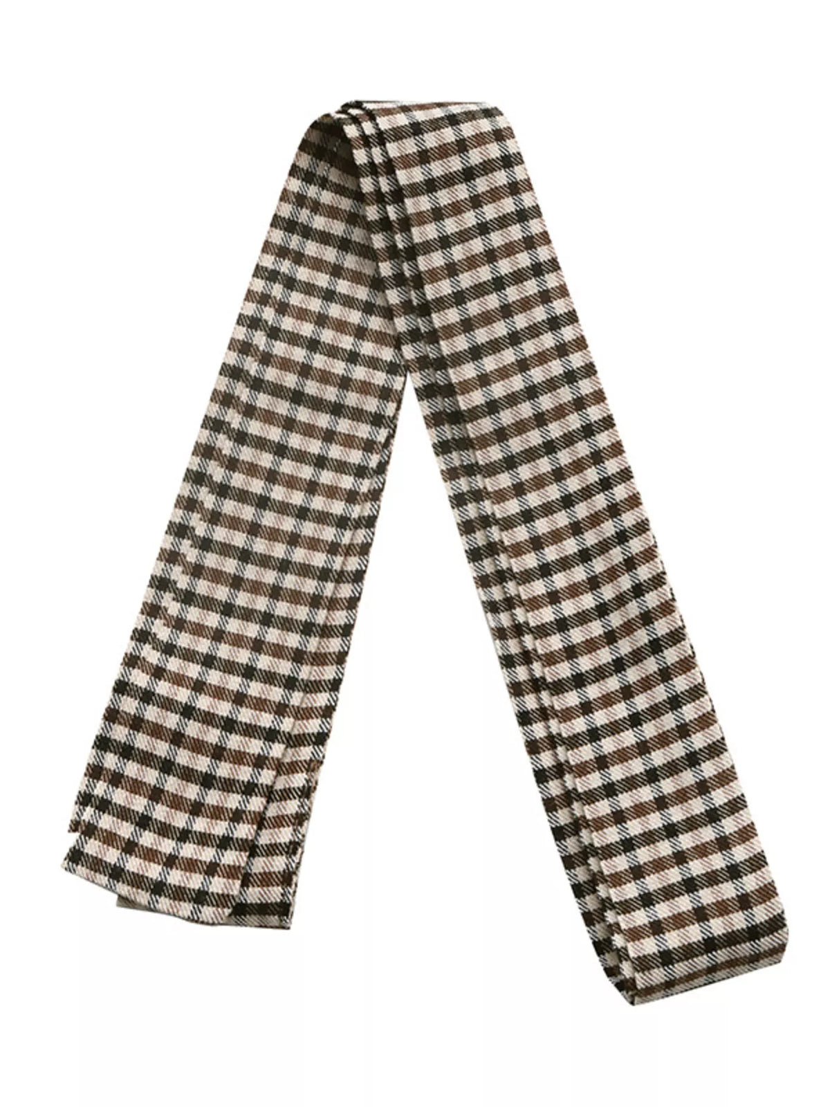 plaid double-breasted trench coat | dropsona - neutral - material texture