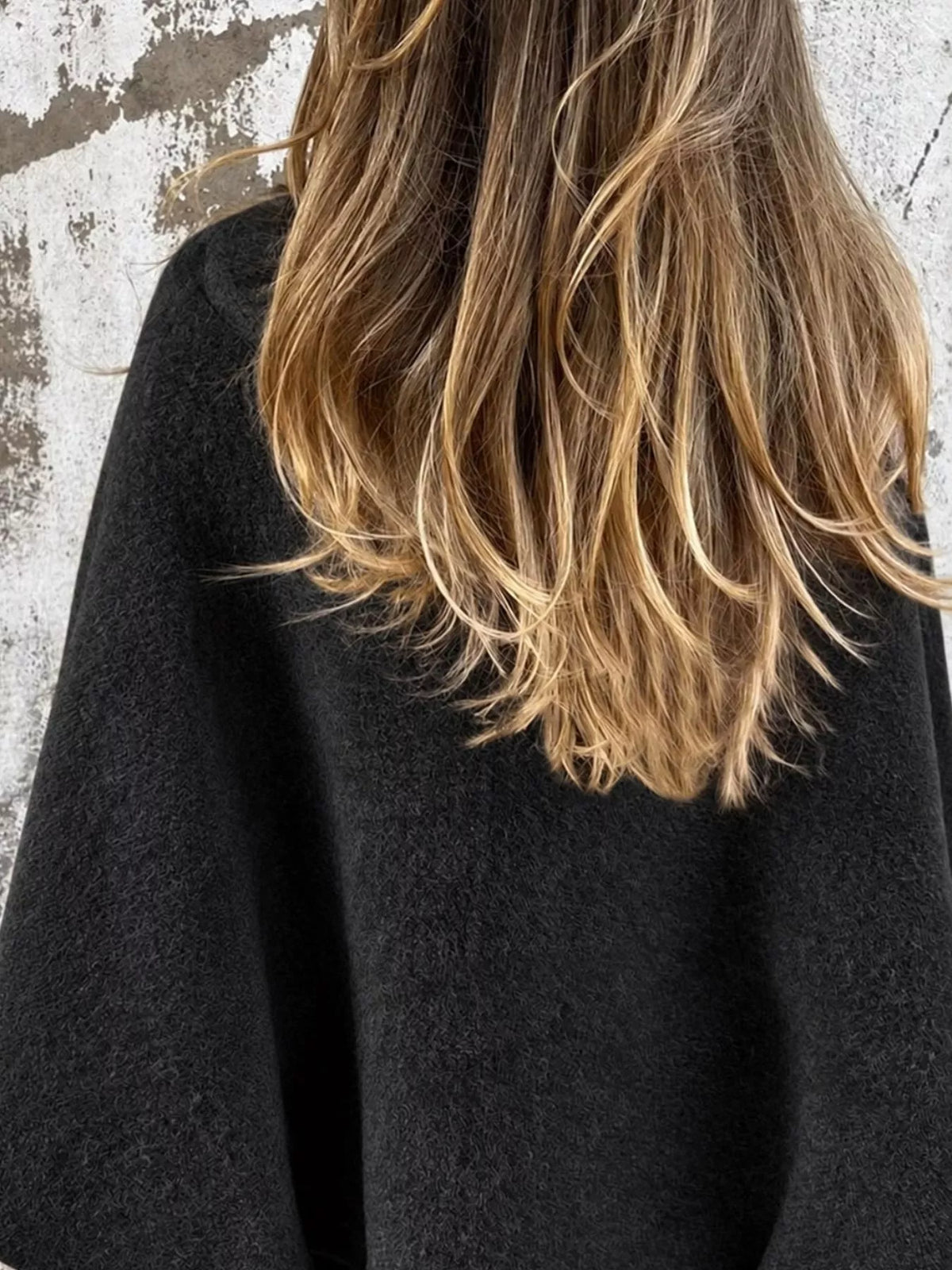 full size fuzzy texture open-front cropped outerwear | dropsona - neutral - size reference