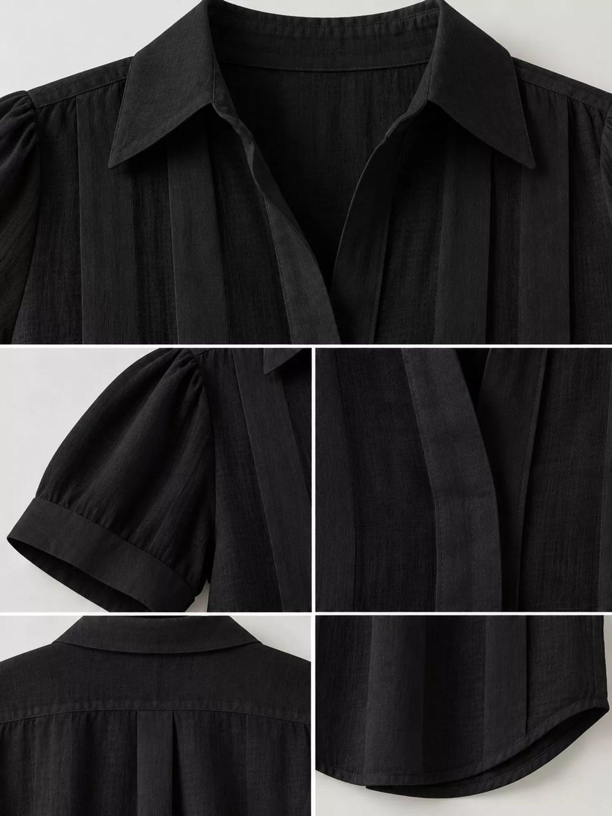 full size button up short sleeve shirt plus | dropsona - neutral - usage example