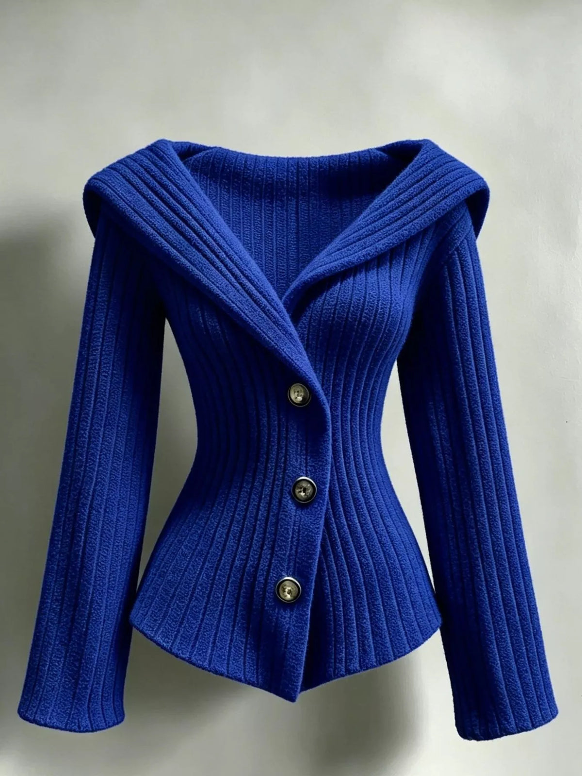 full size ribbed knit button-down front cardigan plus | dropsona - neutral - usage example