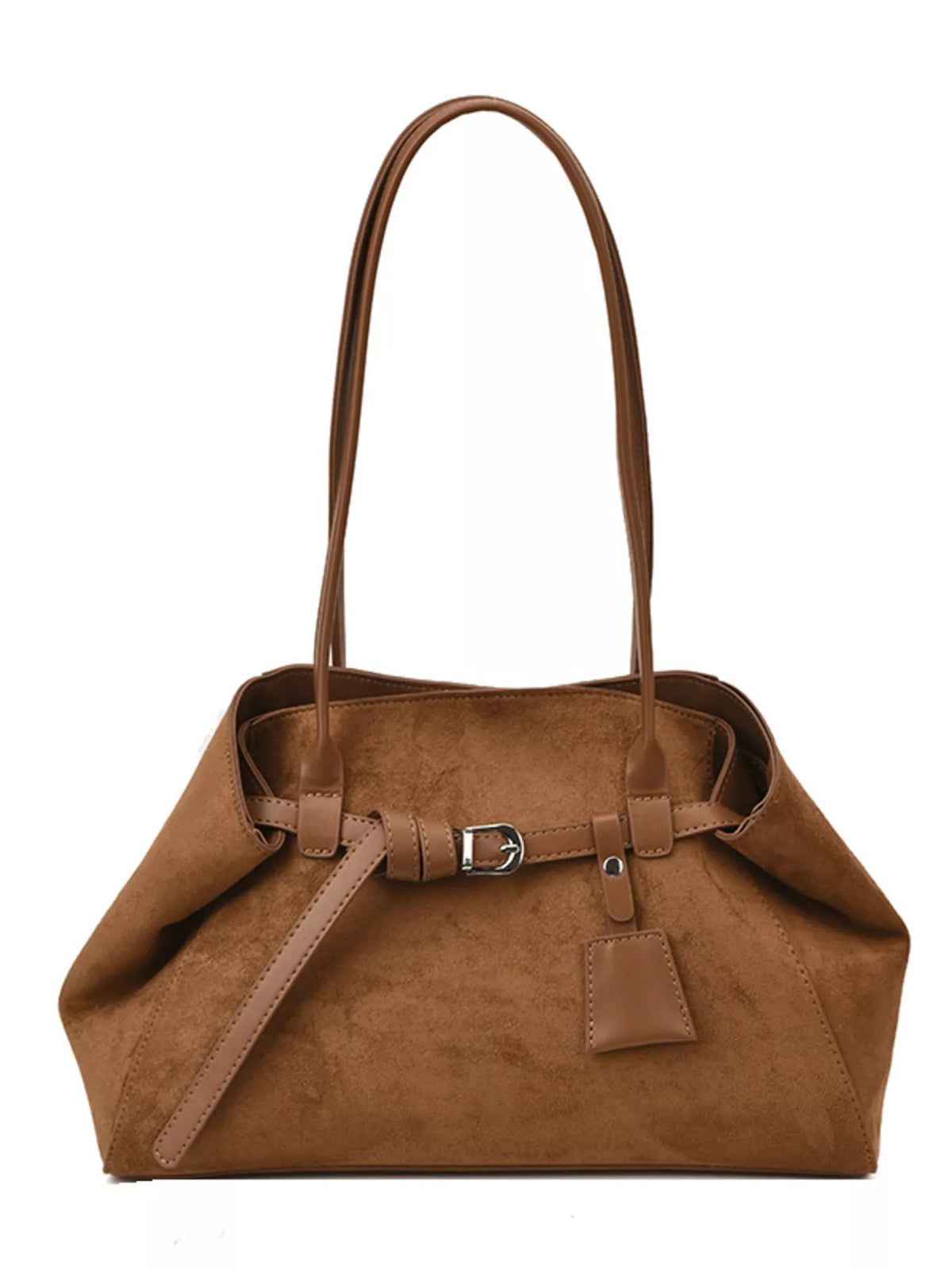 buckle detail shoulder bag – stylish sling | dropsona - neutral - packaging