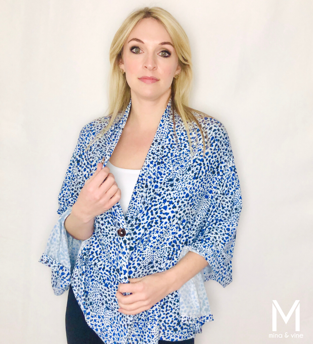 cheeky cheetah multi-way smart scarf – embrace your in | dropsona - neutral - size reference