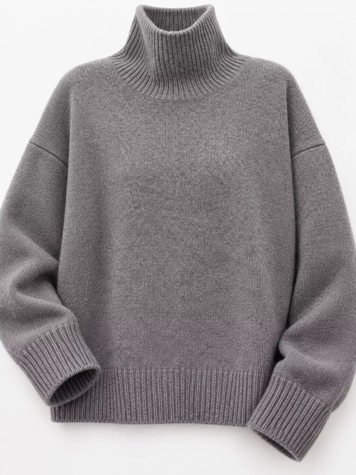 oversized turtleneck wool sweater | dropsona - neutral - packaging