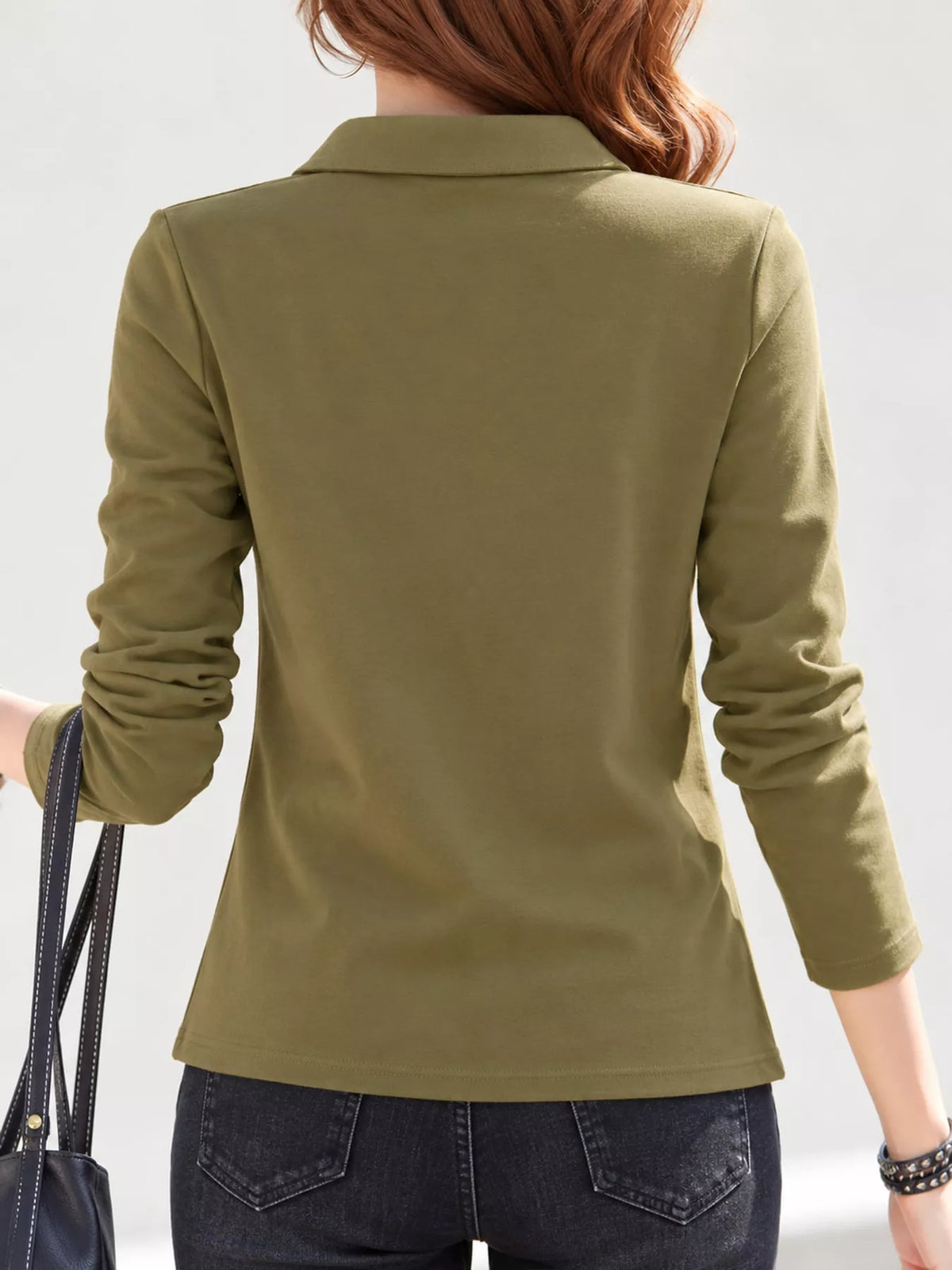 full size button-down long sleeve shirt plus | dropsona - neutral - packaging