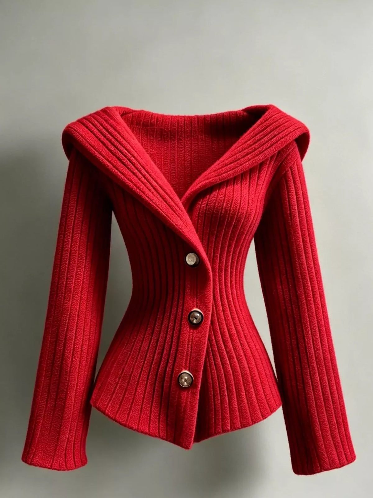 full size ribbed knit button-down front cardigan plus | dropsona - neutral - usage example