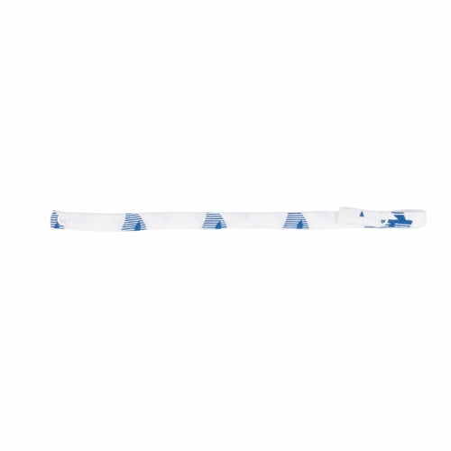 smart pacifier strap for girl and boy - blue whale – a | dropsona - neutral - front view
