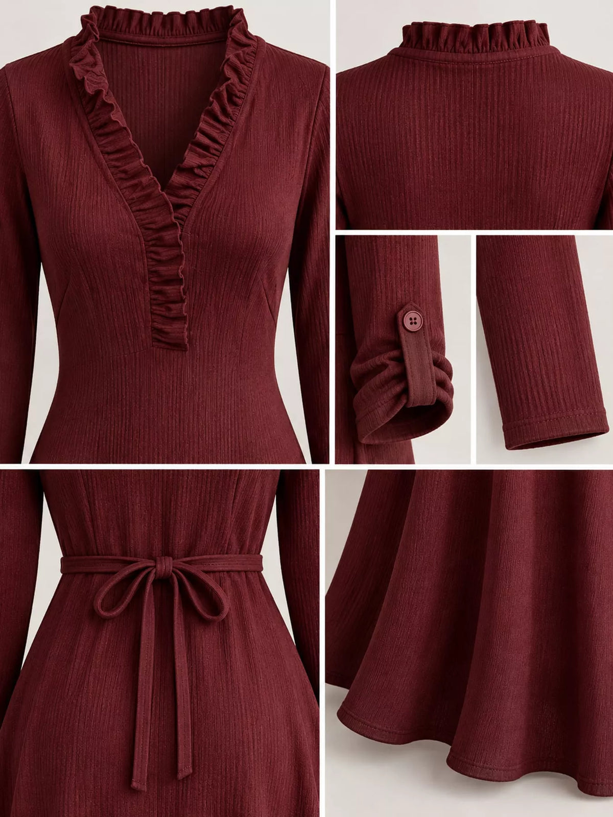 full size frill roll-up sleeve maxi dress plus | dropsona - neutral - usage example