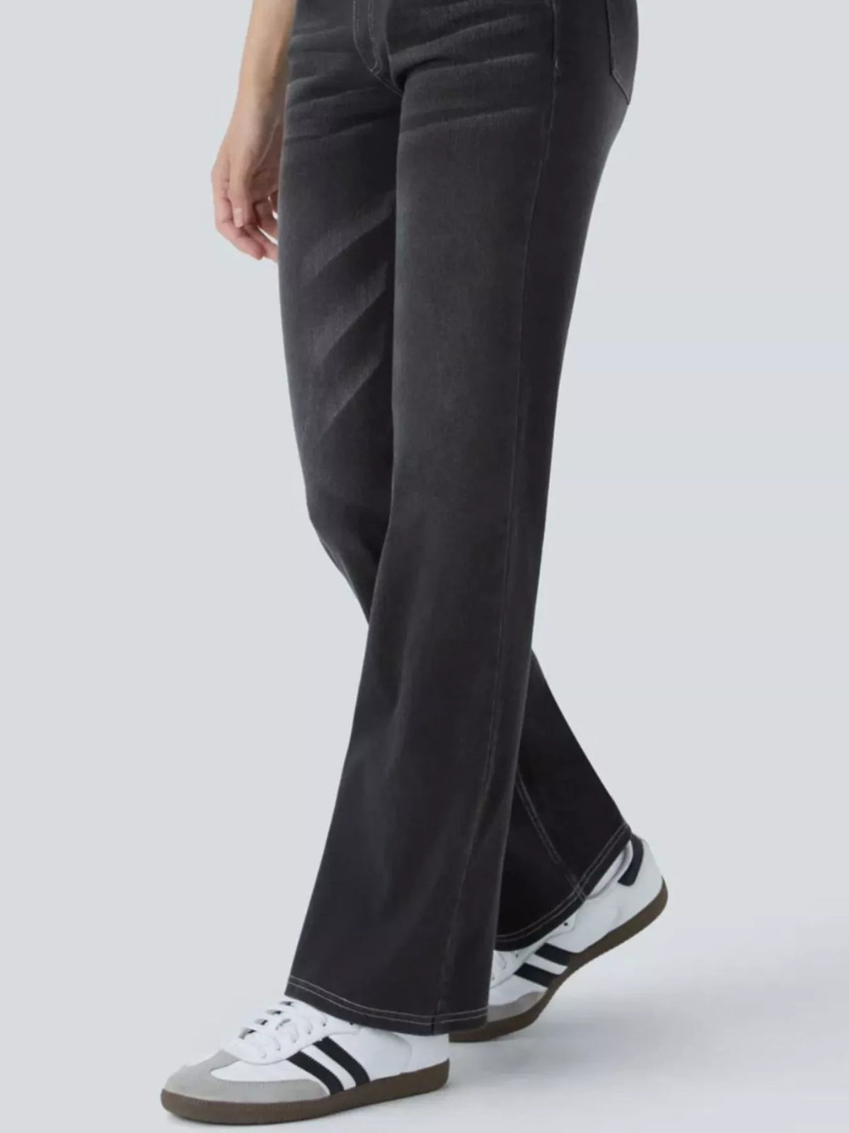 high waist slim fit jeans | dropsona 70% cotton, 30% polyester - neutral - size reference