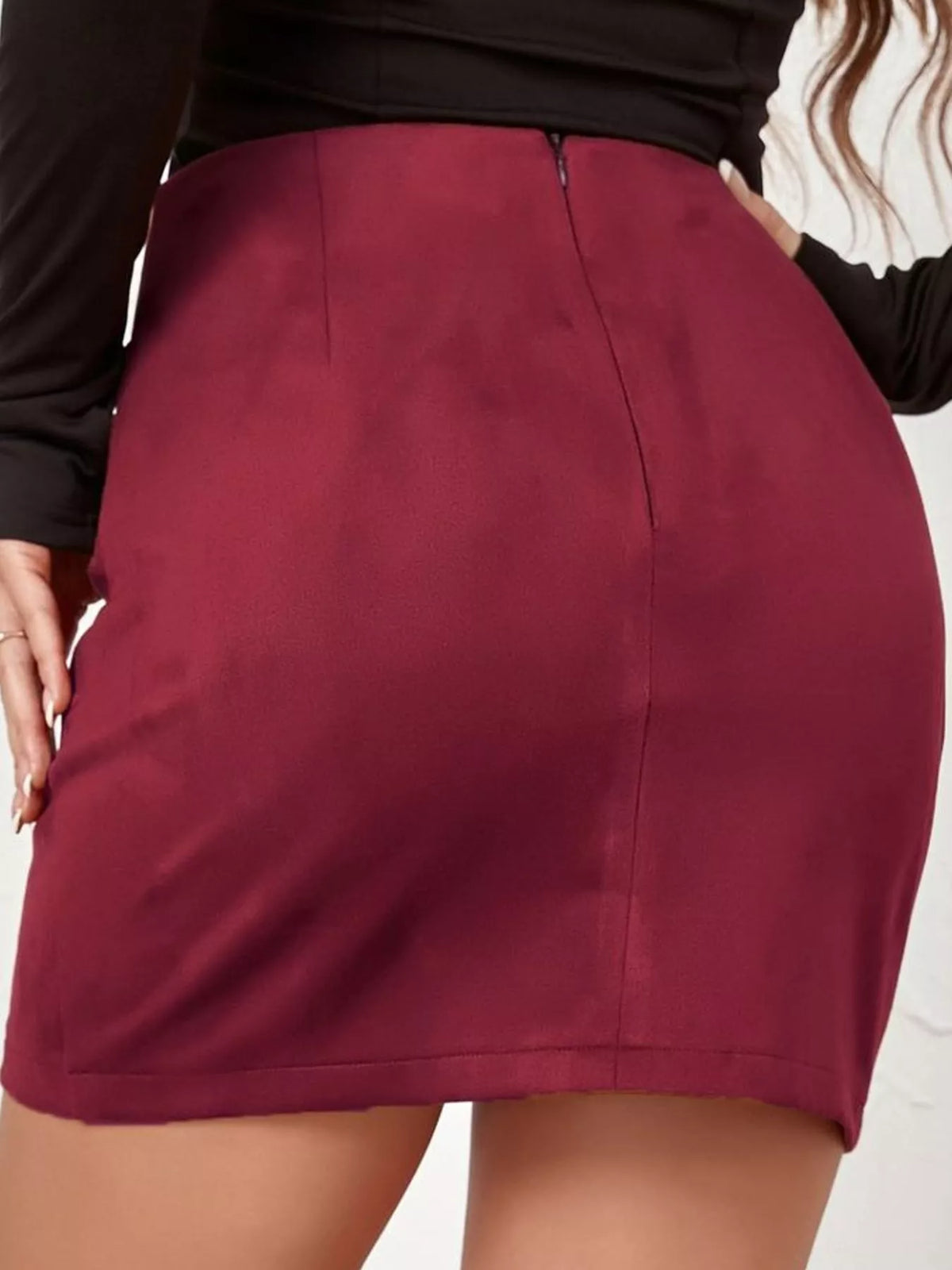 ruched mini skirt – basic style fit | dropsona - neutral - packaging