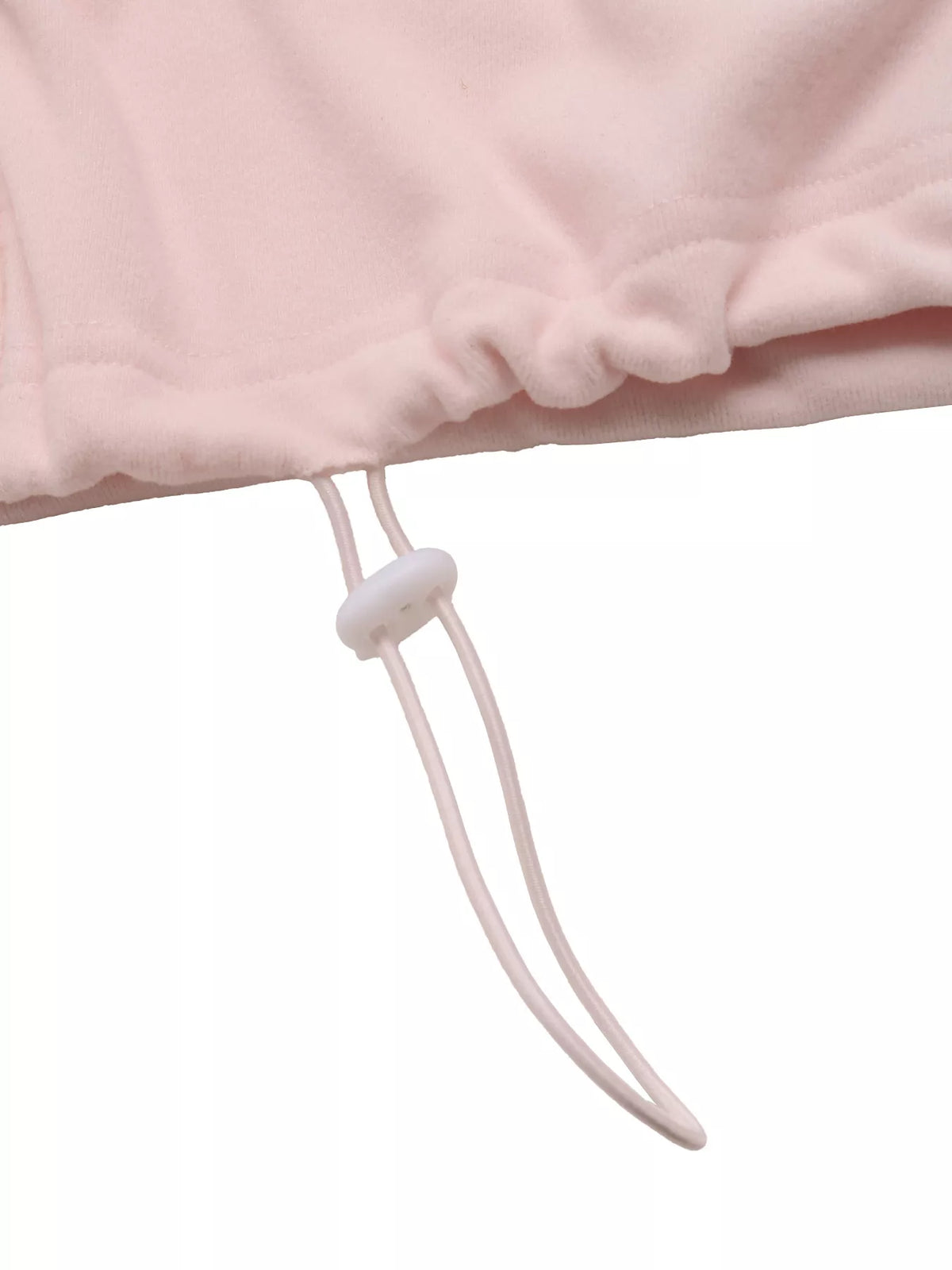 zip-up drawstring hem sweatshirt | dropsona - neutral - front view