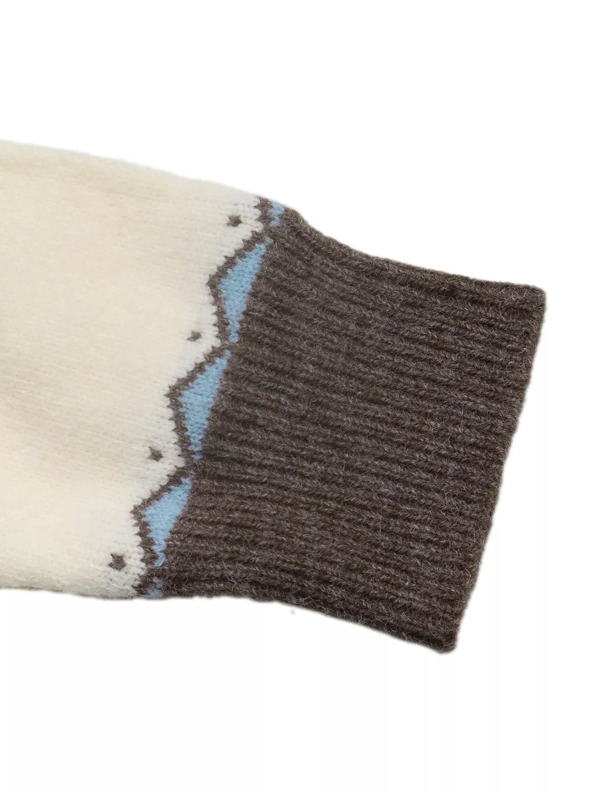 fair isle pattern round neck sweater – basic style | dropsona - neutral - packaging