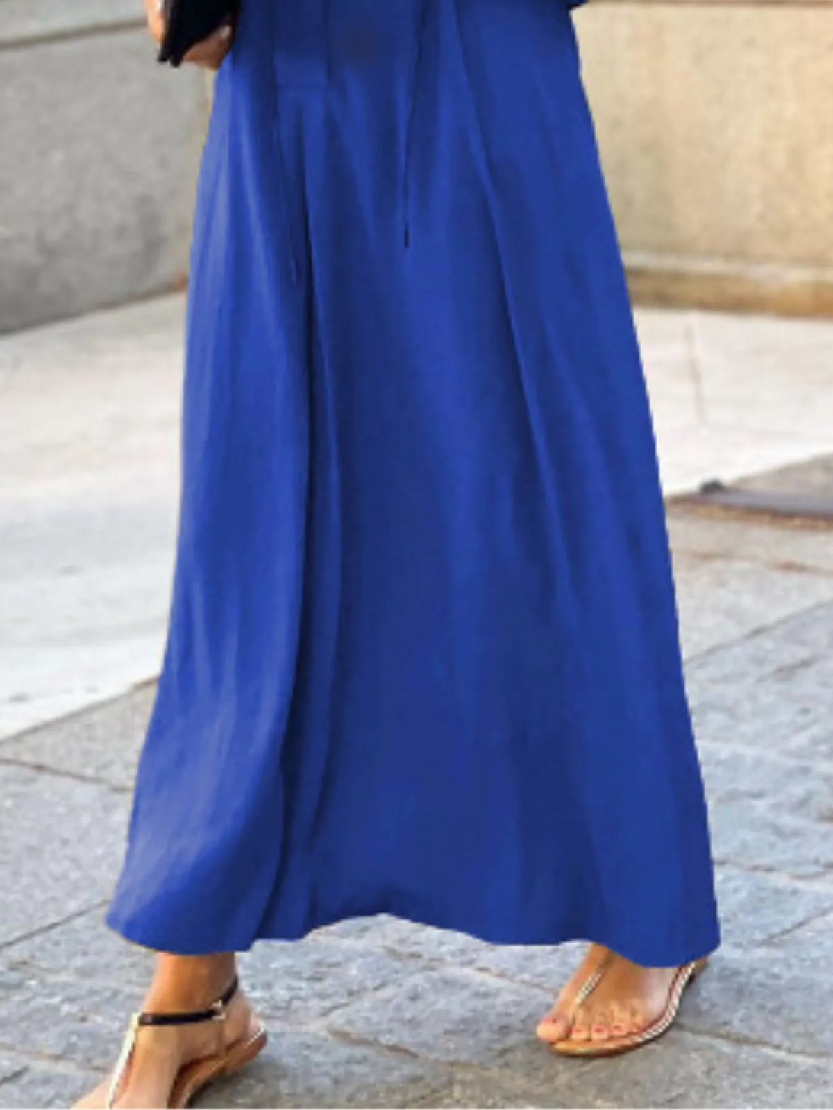 full size solid color maxi shirt dress plus size - front view