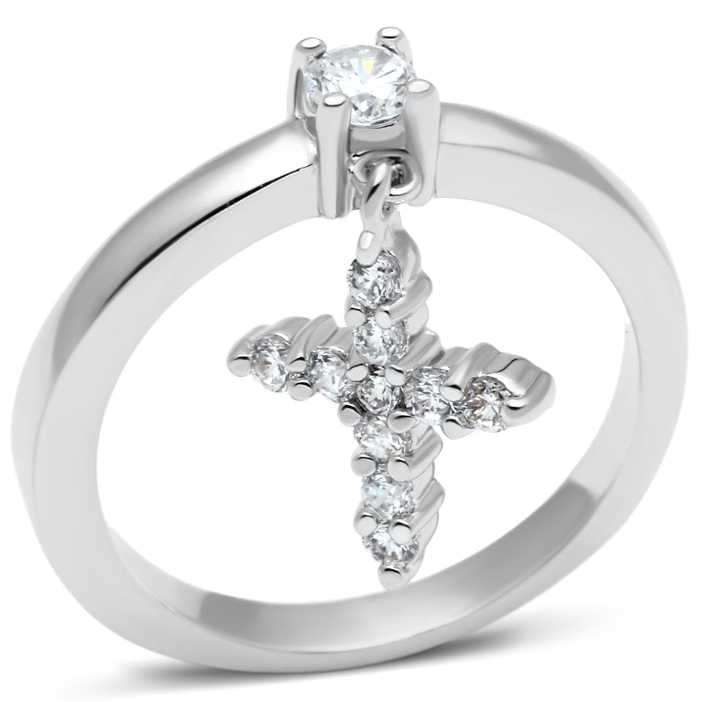 3w293 - rhodium brass ring with aaa grade cz in clear | dropsona - neutral - everyday use