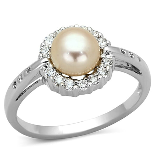 3w487 - rhodium brass ring with synthetic pearl in whi | dropsona - neutral - usage example
