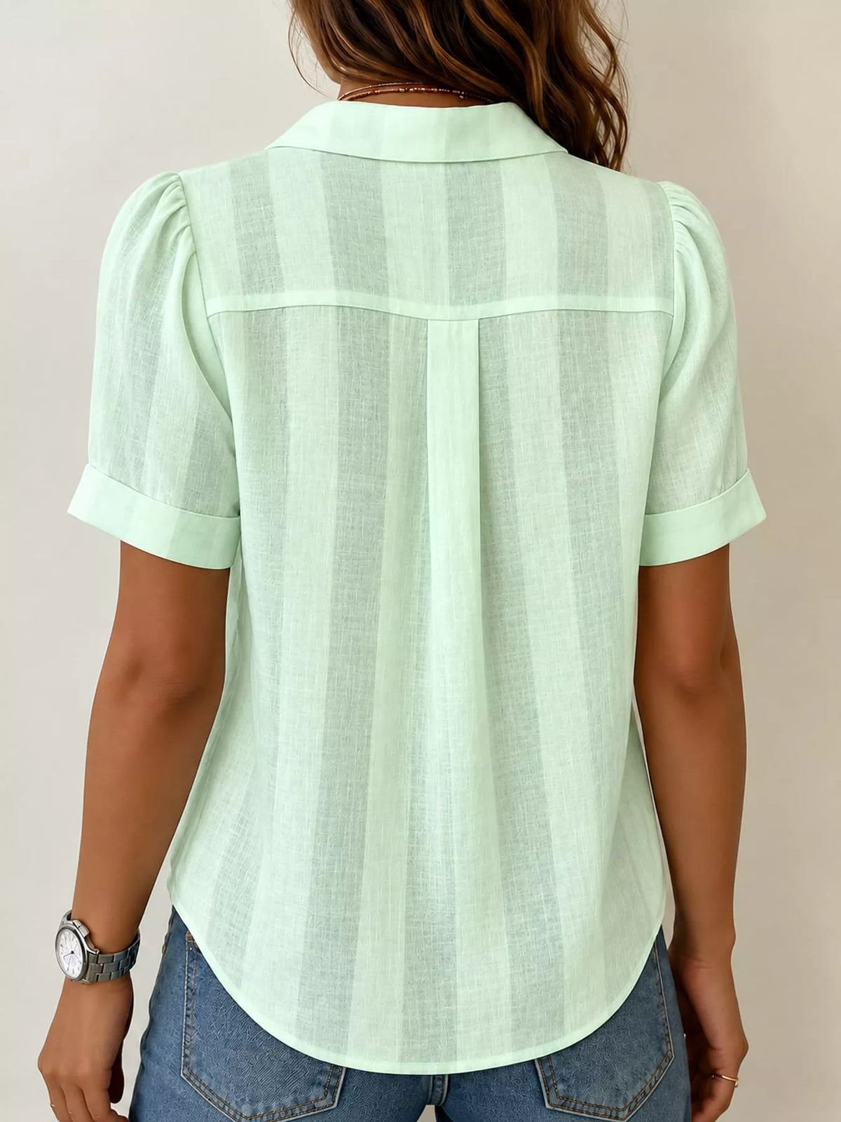 full size button up short sleeve shirt plus | dropsona - neutral - packaging