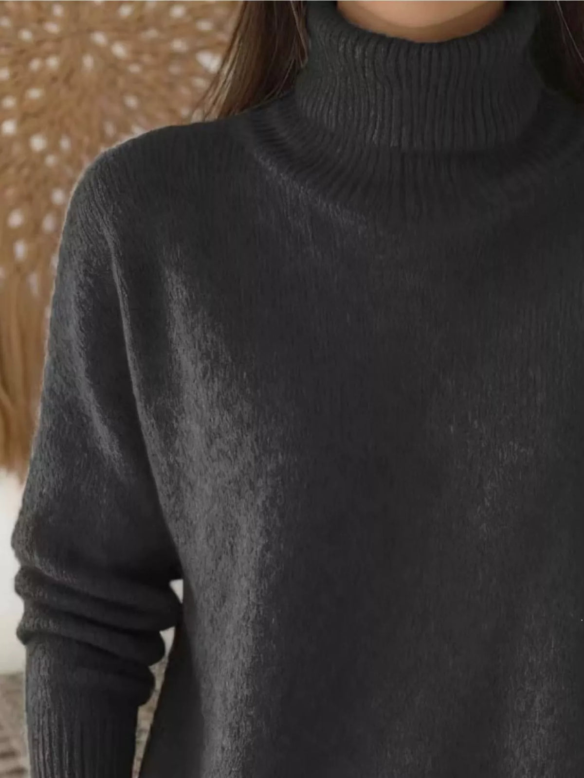 turtleneck long sleeve sweater – basic style | dropsona - neutral - usage example