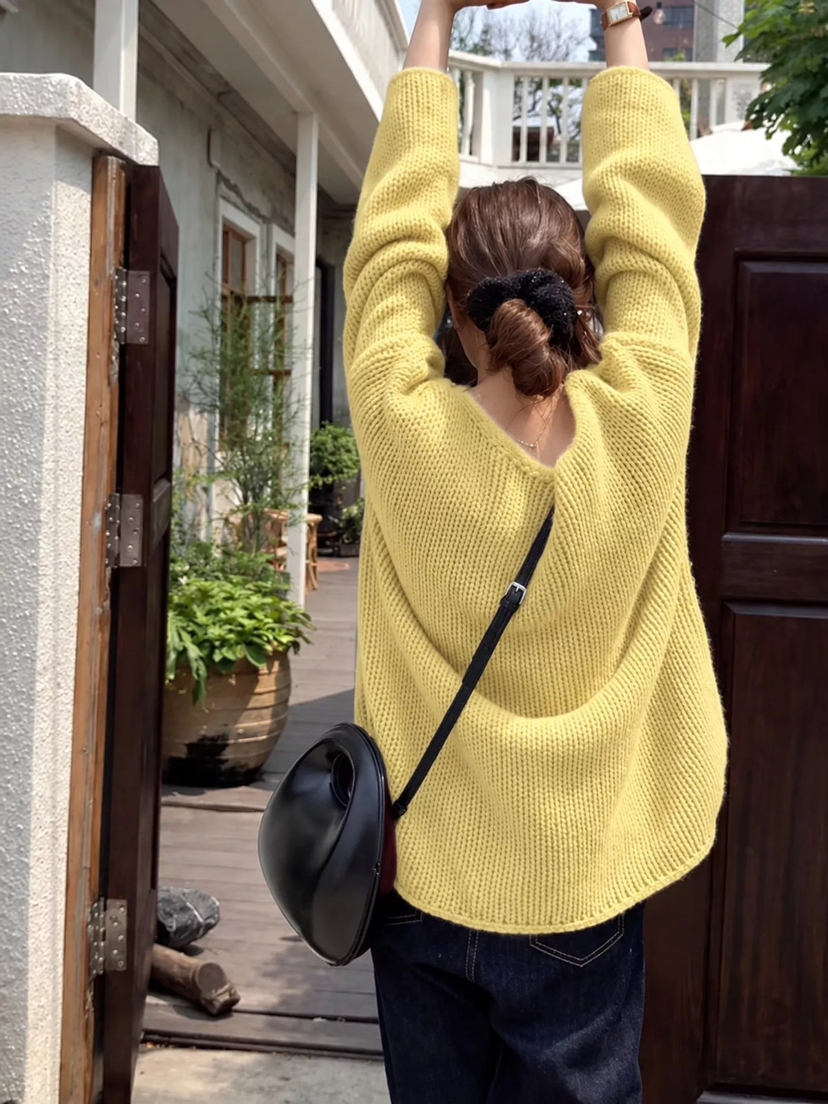 chunky knit dropped shoulder sweater | dropsona - neutral - packaging