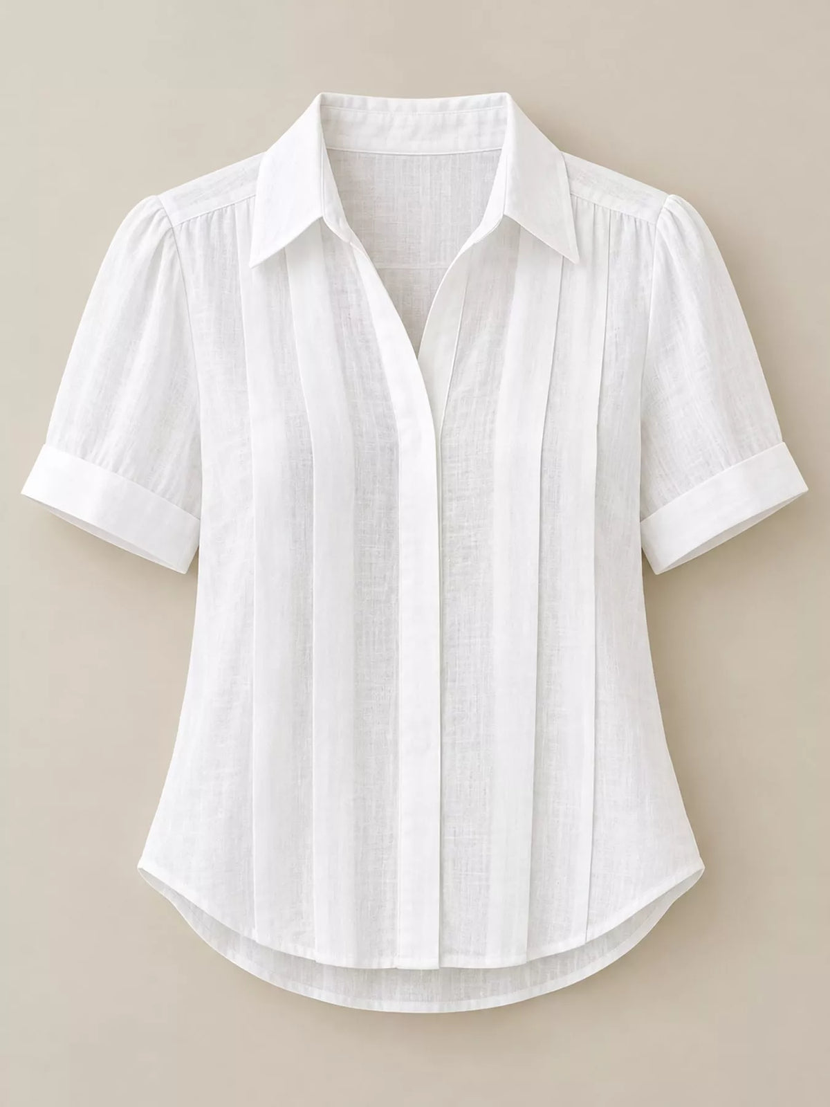 full size button up short sleeve shirt plus | dropsona - neutral - material texture