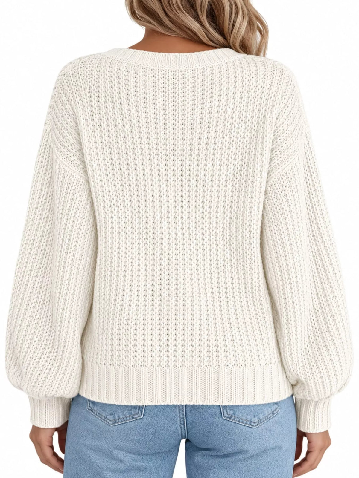 full size chunky knit button-down cardigan plus | dropsona - neutral - close-up detail