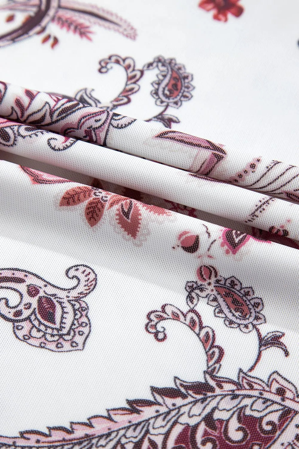 paisley mock neck t shirt - size reference