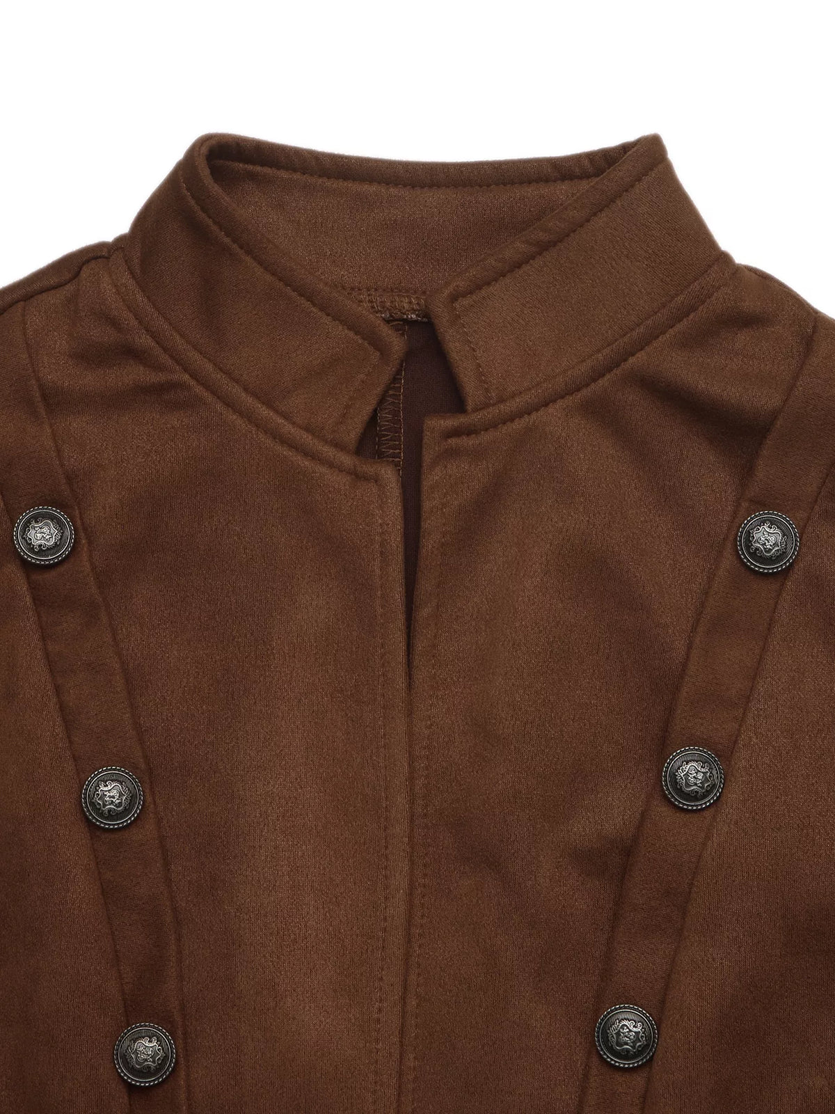 vintage stand collar cropped jacket | dropsona - neutral - usage example