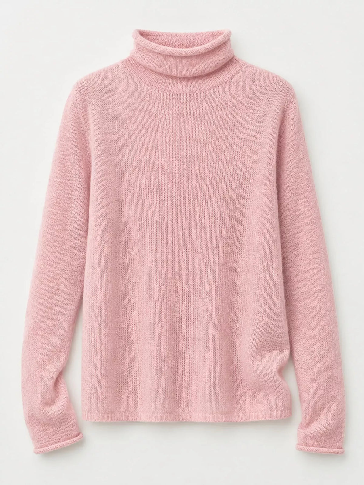 sheer turtleneck knit top | dropsona - neutral - usage example