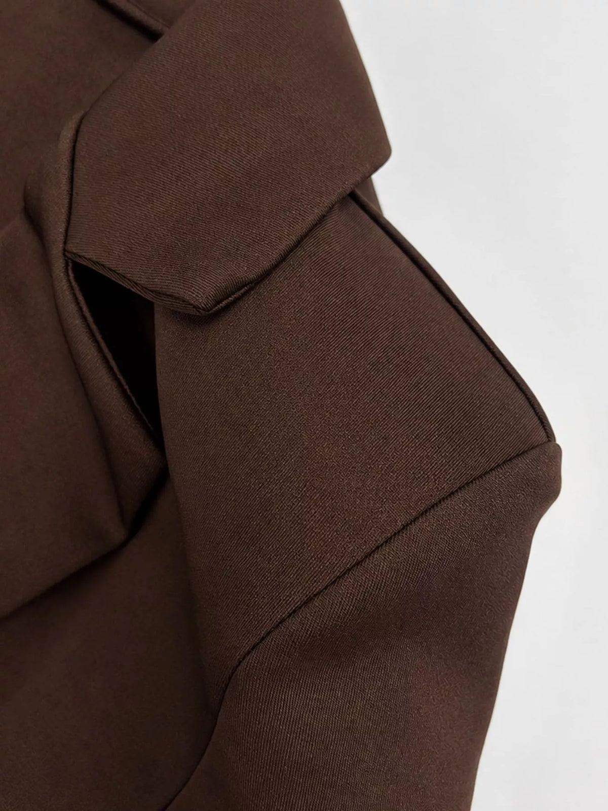 double-breasted blazer dress | dropsona - neutral - front view