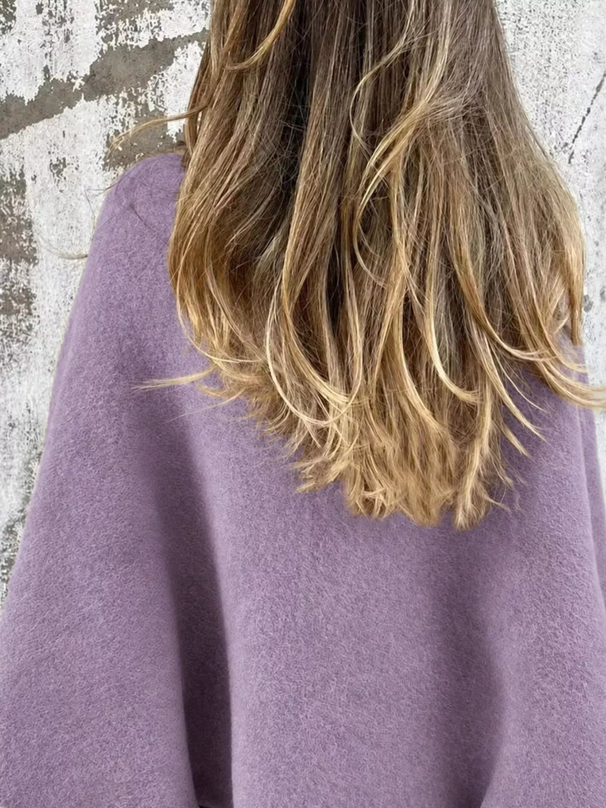 full size fuzzy texture open-front cropped outerwear | dropsona - neutral - close-up detail