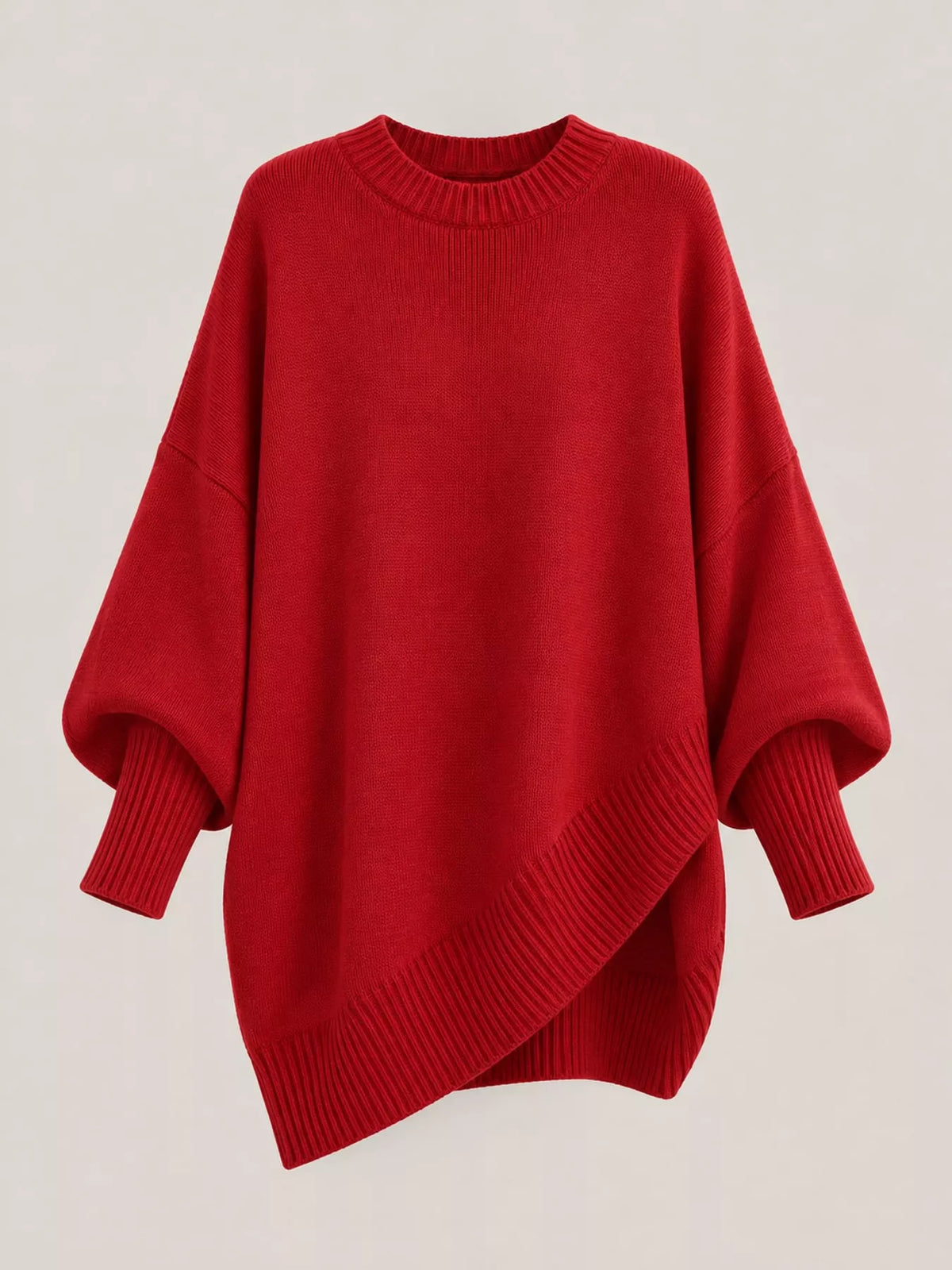 full size ribbed knit dropped shoulder sweater plus | dropsona - neutral - usage example