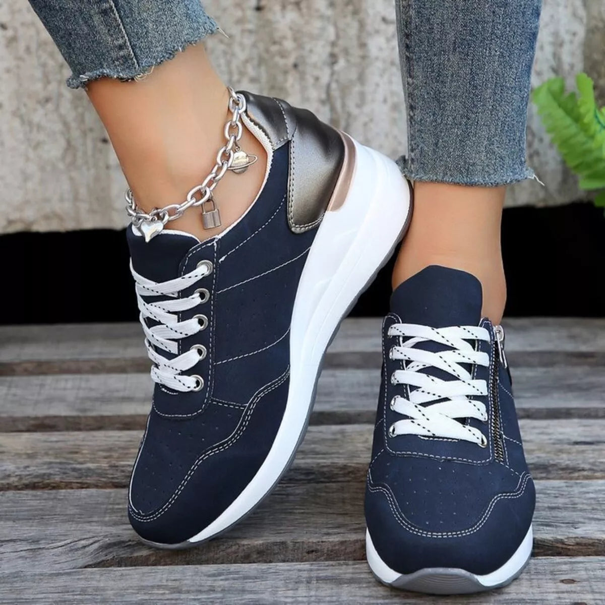 platform lace up sneakers – dear monkey | dropsona - neutral - everyday use