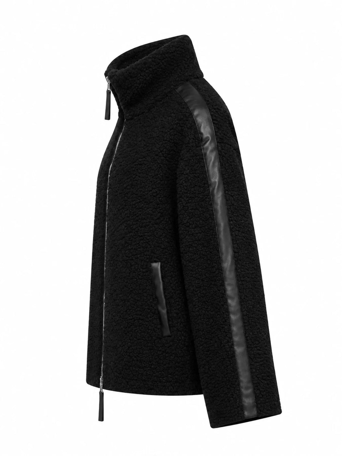 sherpa zip-up outerwear | dropsona - neutral - usage example