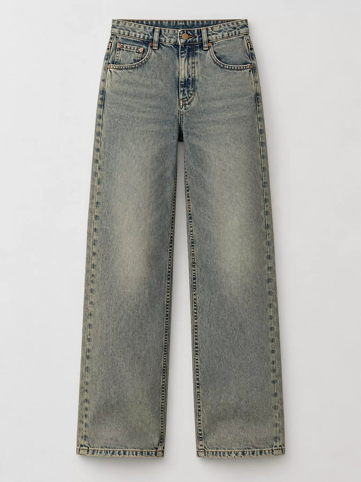 vintage wash low-rise wide-leg jeans | dropsona - neutral - material texture