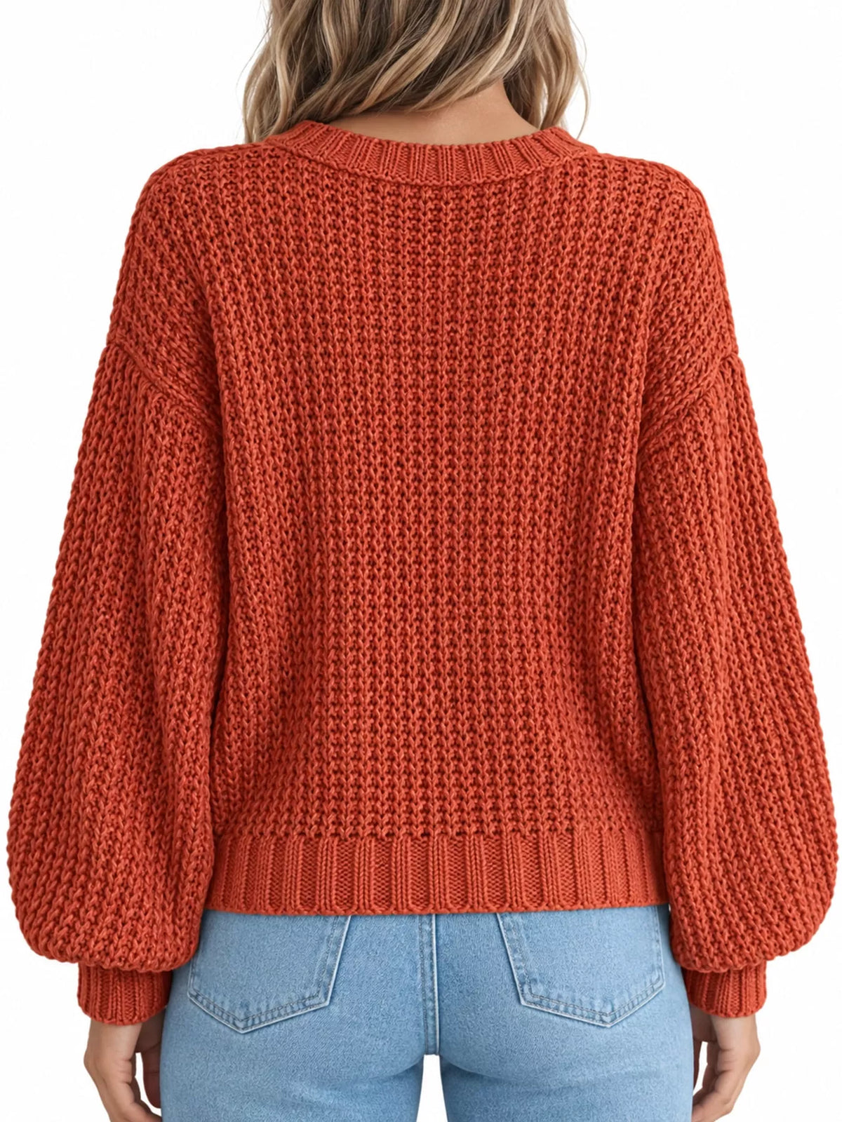 full size chunky knit button-down cardigan plus | dropsona - neutral - usage example