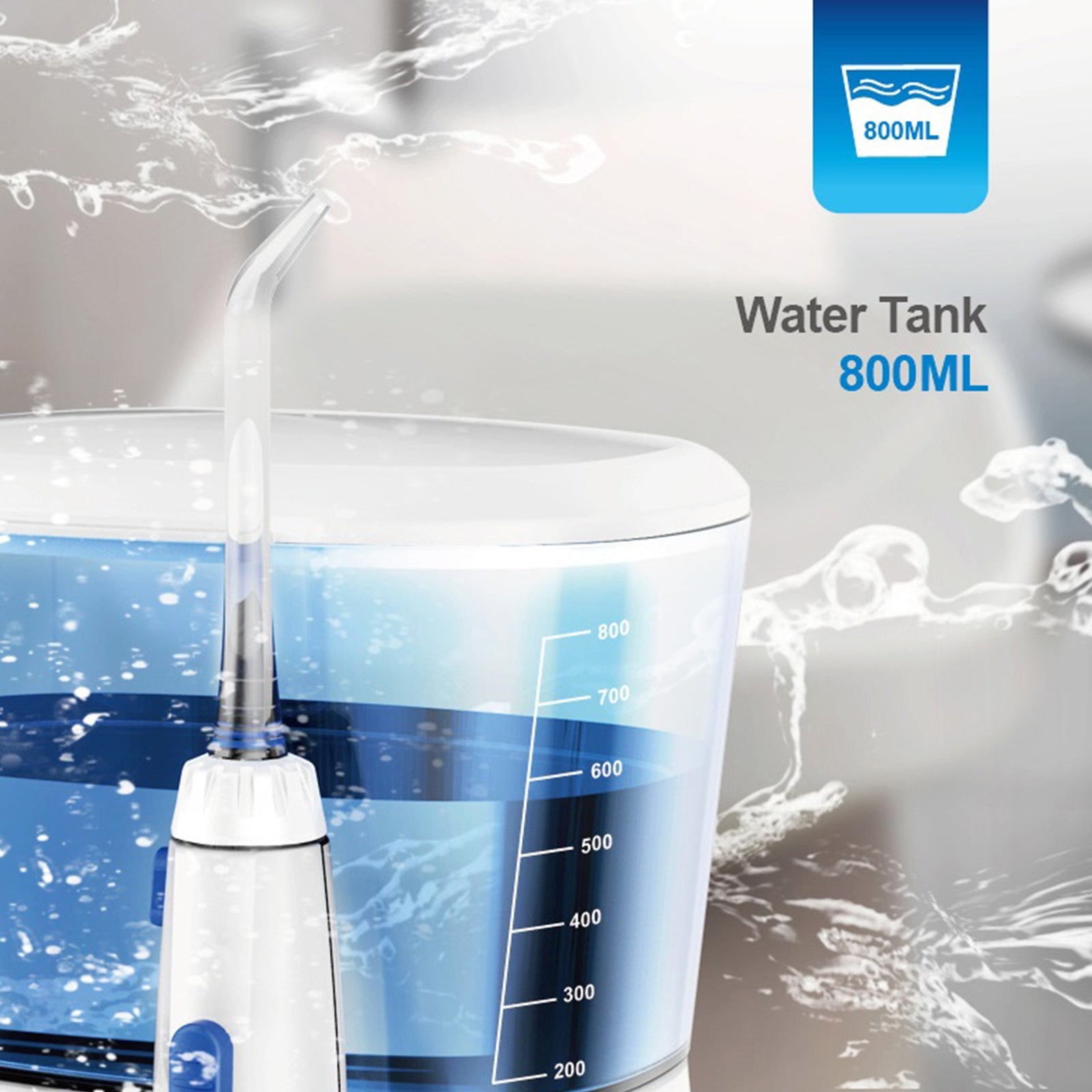 oral irrigator teeth water flosser waterproof 800ml vo | dropsona - neutral - material texture