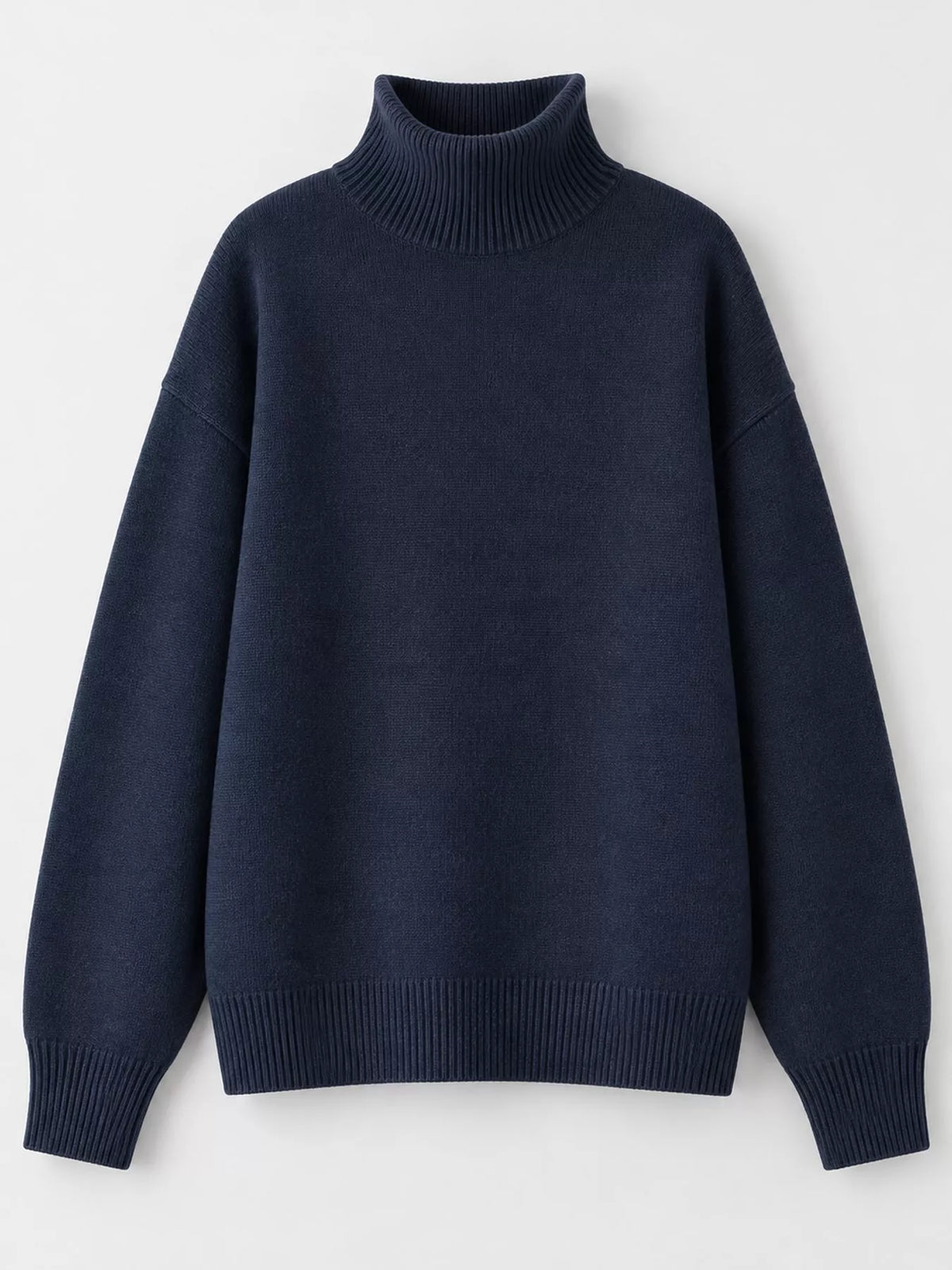 turtleneck dropped shoulder sweater | dropsona - neutral - packaging
