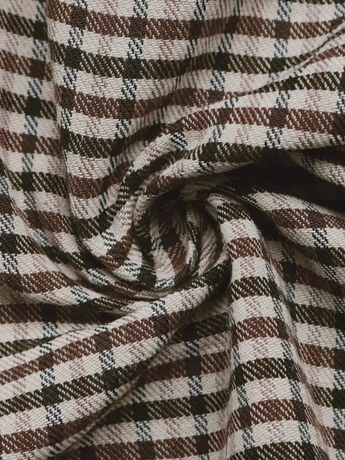plaid double-breasted trench coat | dropsona - neutral - usage example